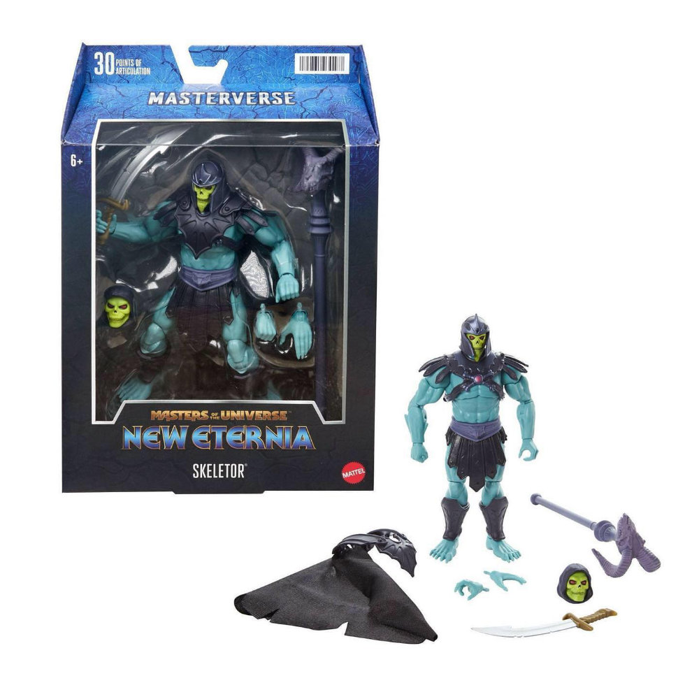 Erste Produktfotos der Masters of the Universe Revelation Masterverse Figur New Eternia Barbarian Skeletor