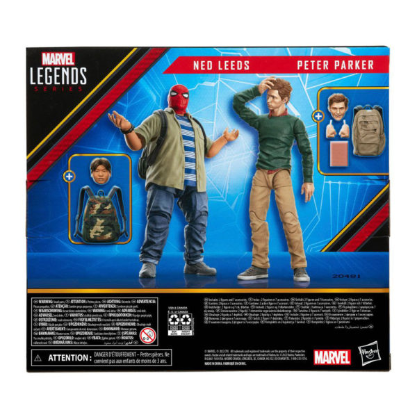 Ned Leeds und Peter Parker Marvel Legends Series Figuren 2er Pack von Hasbro aus Spider-Man: Homecoming