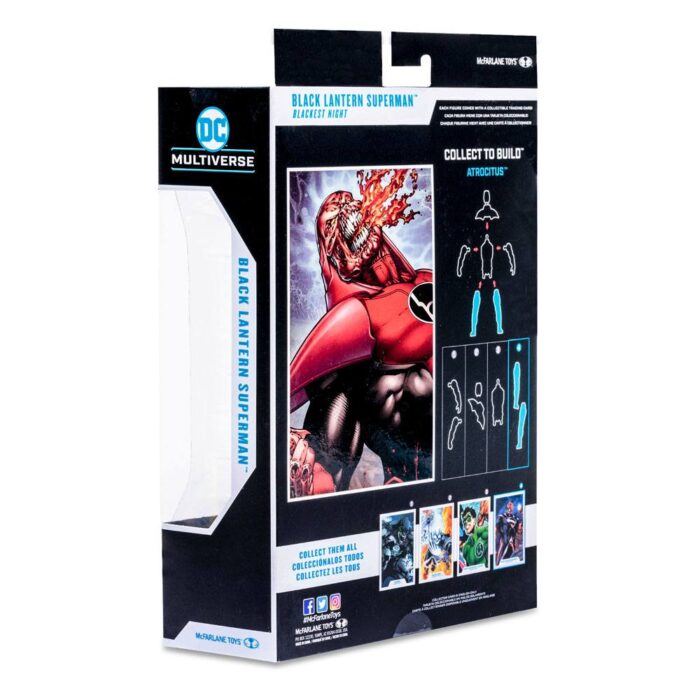 Black Lantern Superman (Blackest Night) DC Multiverse Figur von McFarlane Toys aus der Atrocitus Build-A-Figure (BAF) Wave