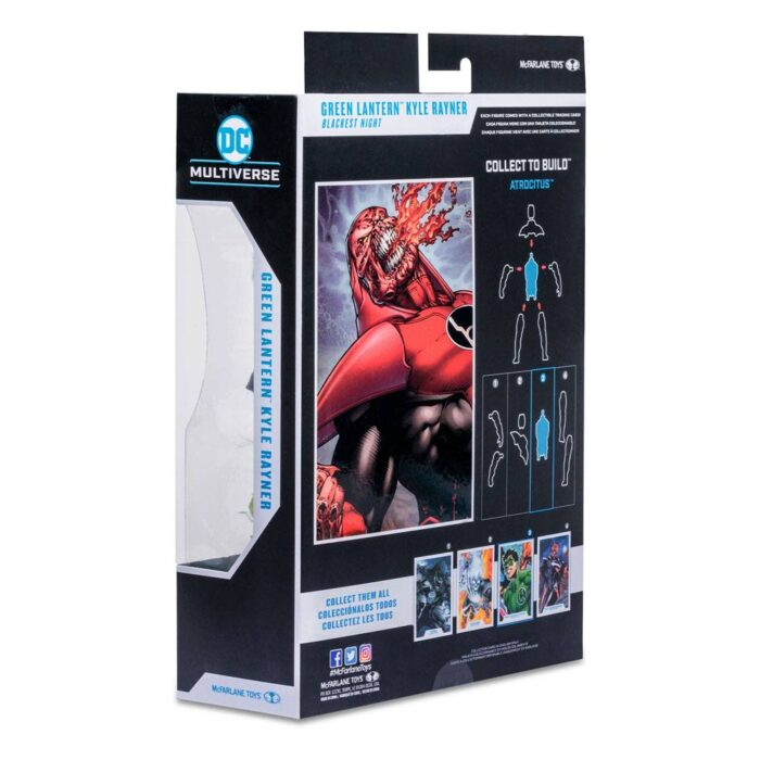 Green Lantern Kyle Rayner (Blackest Night) DC Multiverse Figur von McFarlane Toys aus der Atrocitus Build-A-Figure (BAF) Wave