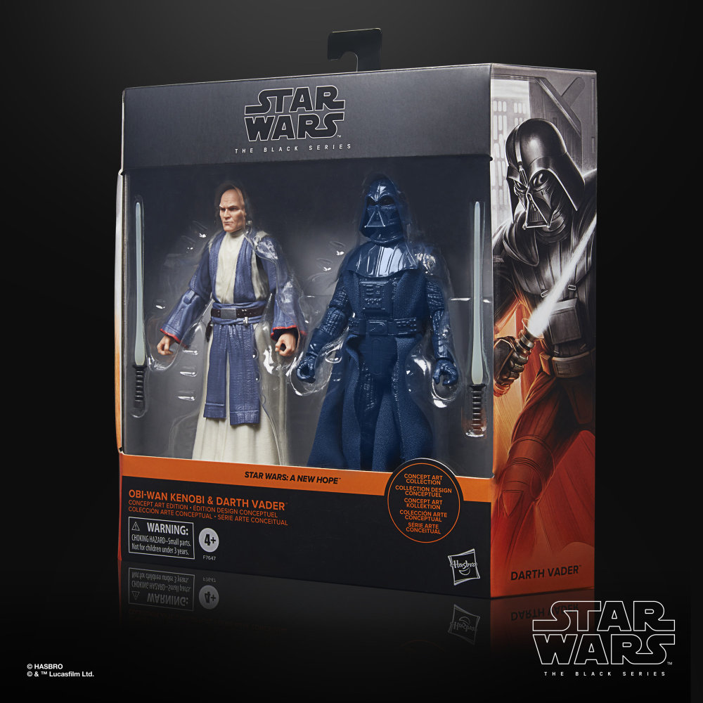 Obi-Wan Kenobi & Darth Vader (Concept Art Edition) Star Wars Black Series Figuren-Set von Hasbro aus Star Wars: A New Hope
