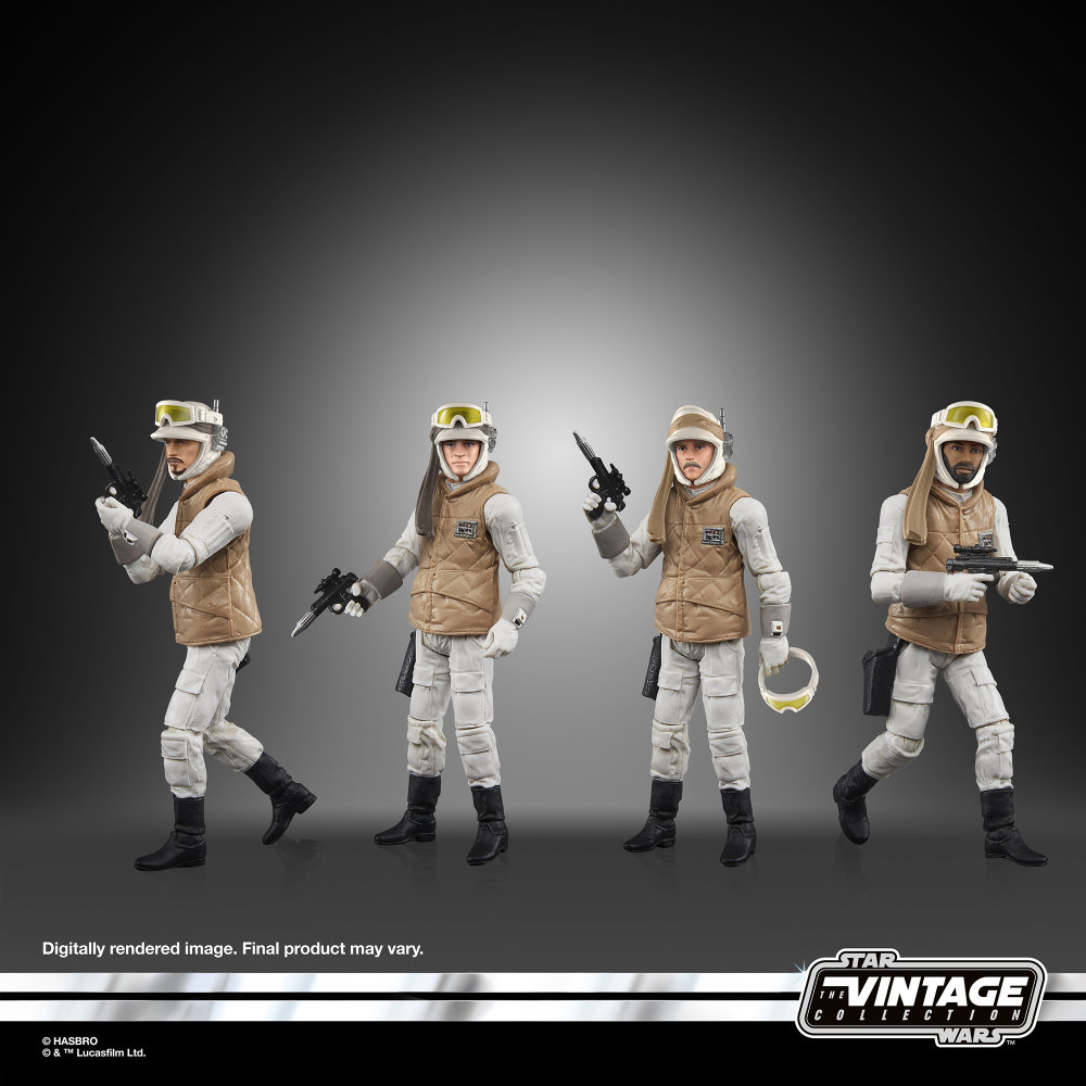 Rebel Soldier Echo Base Battle Gear 4er-Pack Star Wars Vintage Collection von Hasbro aus Star Wars: The Empire Strikes Back