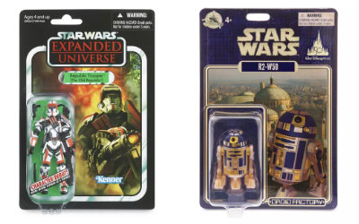 Republic Trooper (The Old Republic) Star Wars Vintage Collection und R2-W50 Star Wars Droid Factory Walt Disney World 50th Anniversary