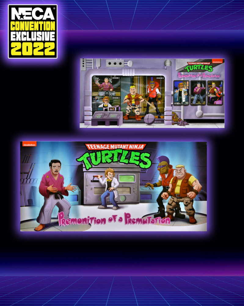 Teenage Mutant Ninja Turtles (Cartoon) 7” Figuren Pre-Mutation 4er-Pack als SDCC 2022 Exclusive von NECA