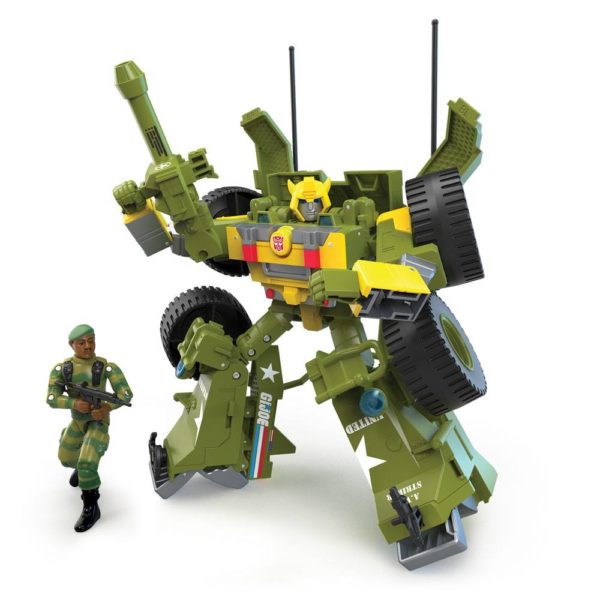 Bumblebee A.W.E. Striker mit Lonzo (Stalker) Wilkinson Transformers x G.I. Joe Mash-Up Pack von Hasbro
