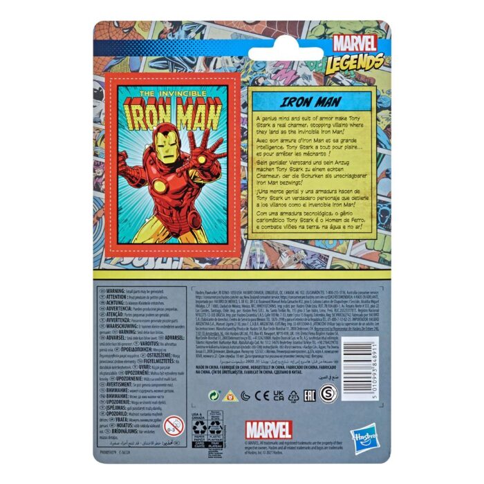 Iron Man Marvel Legends Retro 375 Collection Figur von Hasbro aus den The Invincible Iron Man Comics