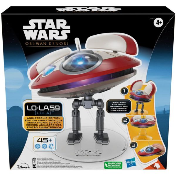 L0-LA59 (Lola) Animatronic Edition Figur (15 cm) von Hasbro aus Star Wars: Obi-Wan Kenobi