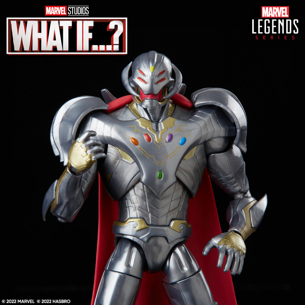 Offizielle Produktfotos der Marvel Legends Series Marvel Studios Hawkeye Build-A-Figure (BAF) Infinity Ultron Wave Figuren.