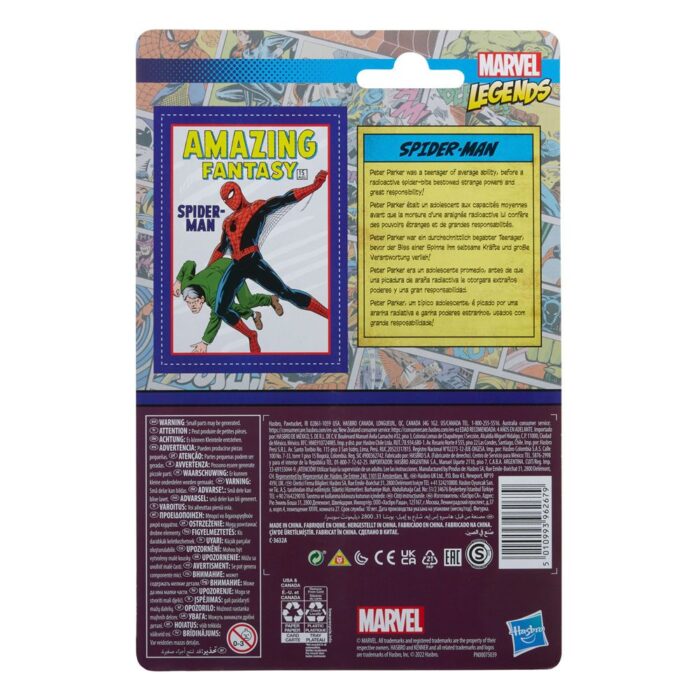 Spider-Man Marvel Legends Retro 375 Collection Figur von Hasbro aus den Amazing Fantasy Comics