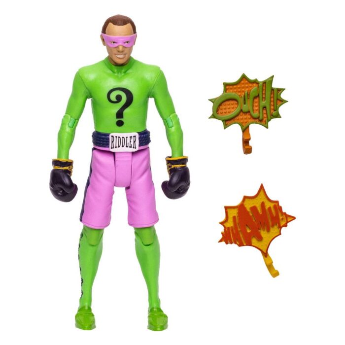 The Riddler Boxing Gloves (Boxhandschuhe) DC Retro Figur von McFarlane Toys aus der Batman 66 Classic TV Series