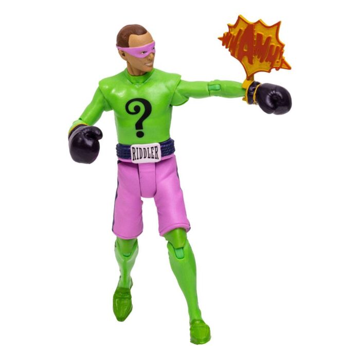 The Riddler Boxing Gloves (Boxhandschuhe) DC Retro Figur von McFarlane Toys aus der Batman 66 Classic TV Series
