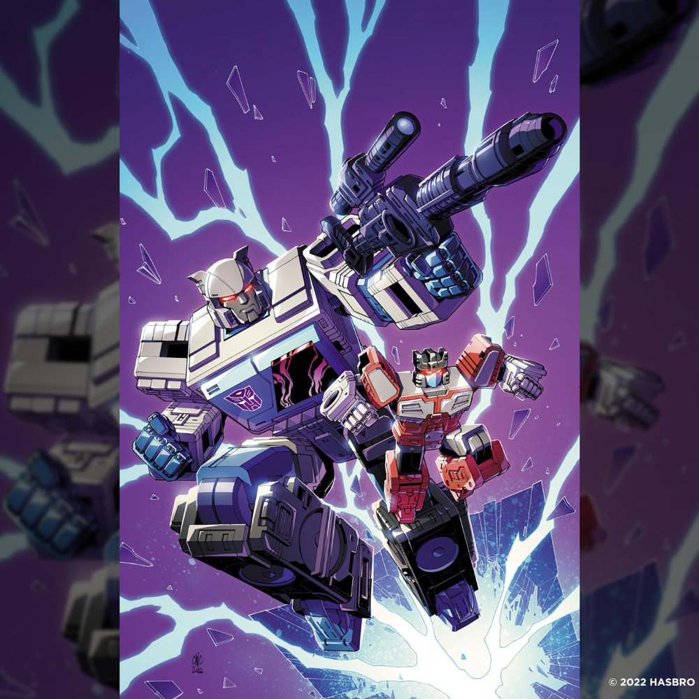 Autobot Blaster und Autobot Rewind Figuren aus der Shattered Glass 2 Miniseries von Hasbro