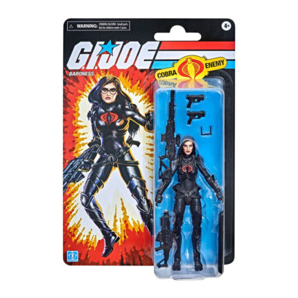 Baroness G.I. Joe Classified Series Figur auf Retro-Cardback von Hasbro