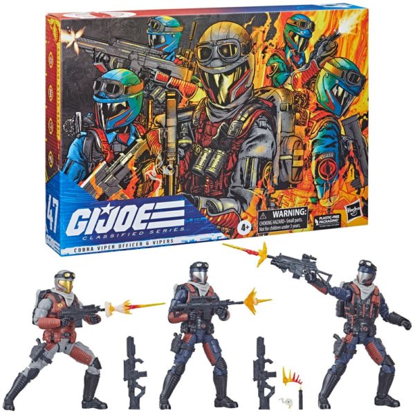Cobra Viper Officer & Vipers Troop Builder G.I. Joe Classified Series Figuren 3er-Pack von Hasbro