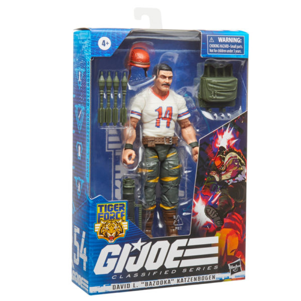 David L. Bazooka Katzenbogen (Tiger Force) G.I. Joe Classified Series Figur von Hasbro