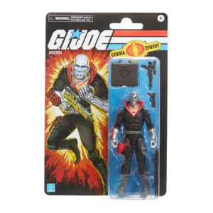 Destro G.I. Joe Classified Series Figur auf Retro-Cardback von Hasbro