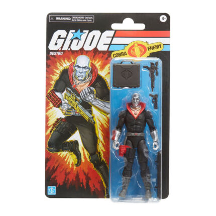 Destro G.I. Joe Classified Series Figur auf Retro-Cardback von Hasbro