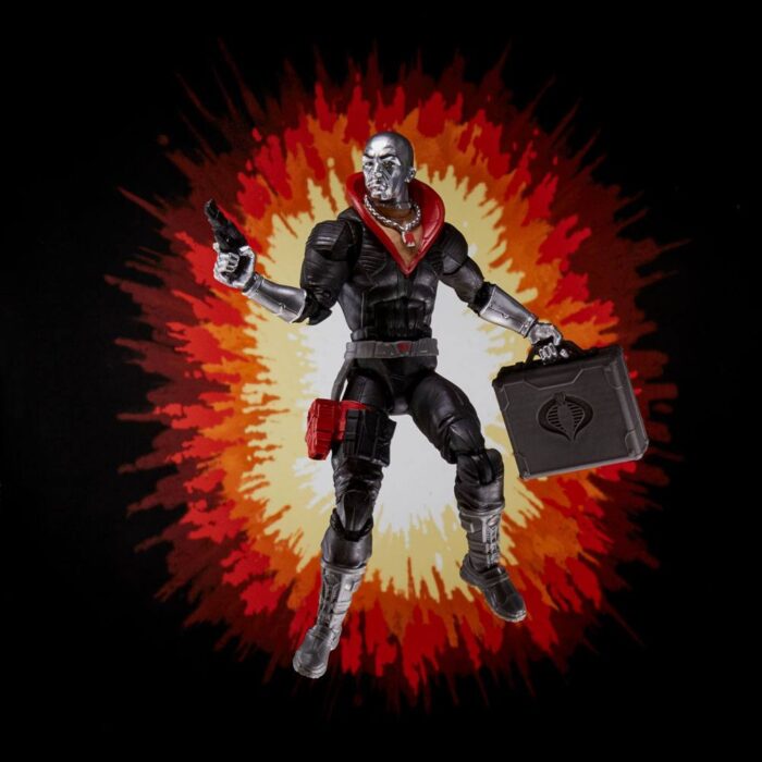Destro G.I. Joe Classified Series Figur auf Retro-Cardback von Hasbro