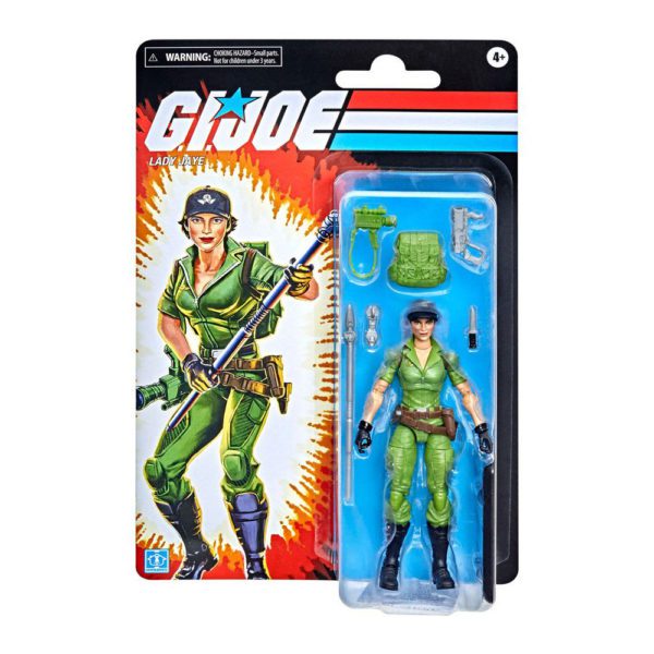 Lady Jaye G.I. Joe Classified Series Figur auf Retro-Cardback von Hasbro