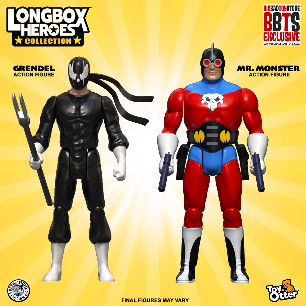 Longbox Heroes Collection Figuren von ToyOtter und Fresh Monkey Fiction