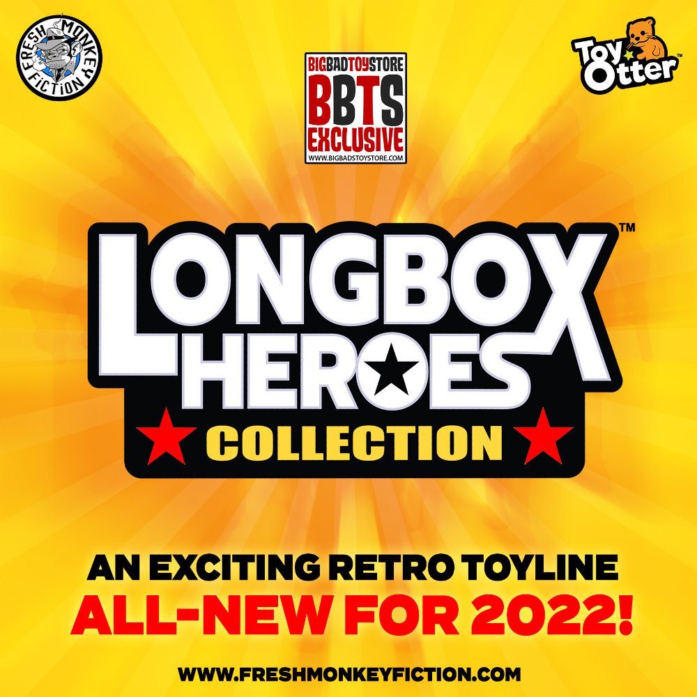 Longbox Heroes Collection Figuren von ToyOtter und Fresh Monkey Fiction