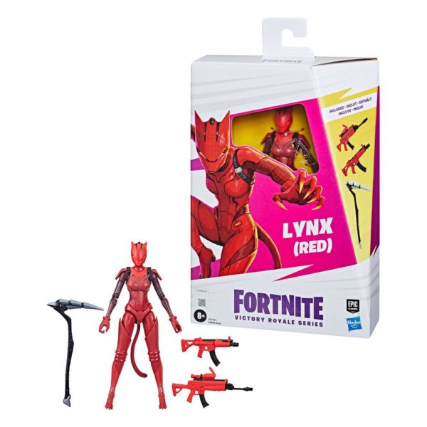 Lynx Red Fortnite Victory Royale Series Figur von Hasbro aus dem Videospiel Fortnite