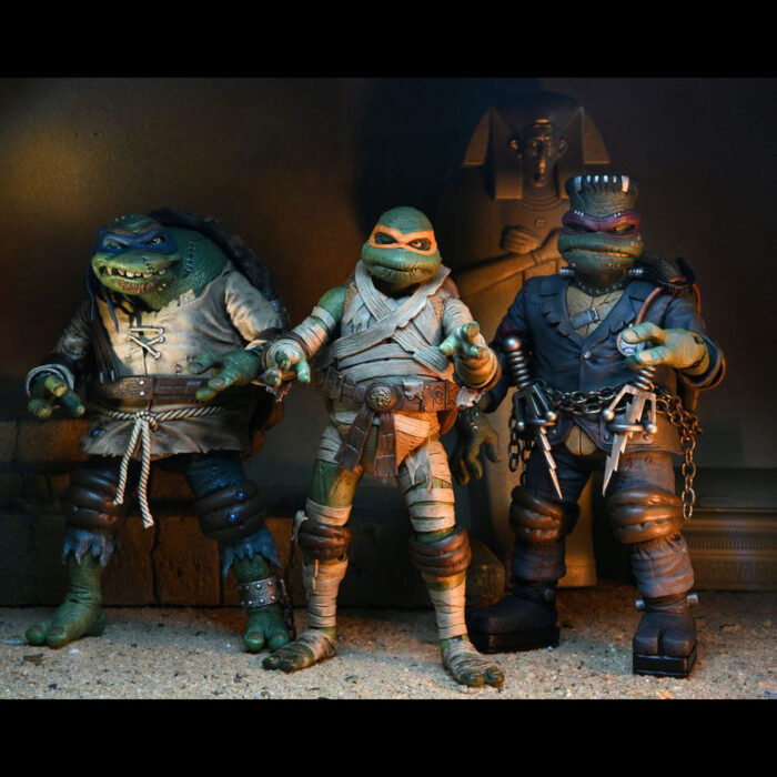 Michelangelo as the Mummy Teenage Mutant Ninja Turtles (TMNT) Ultimate Figur von NECA aus der Universal Monsters Reihe