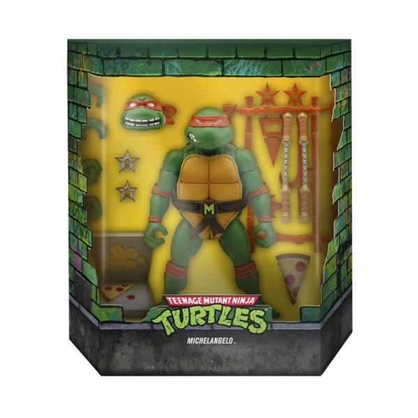 Michelangelo Teenage Mutant Ninja Turtles TMNT Ultimates! Figur von Super7