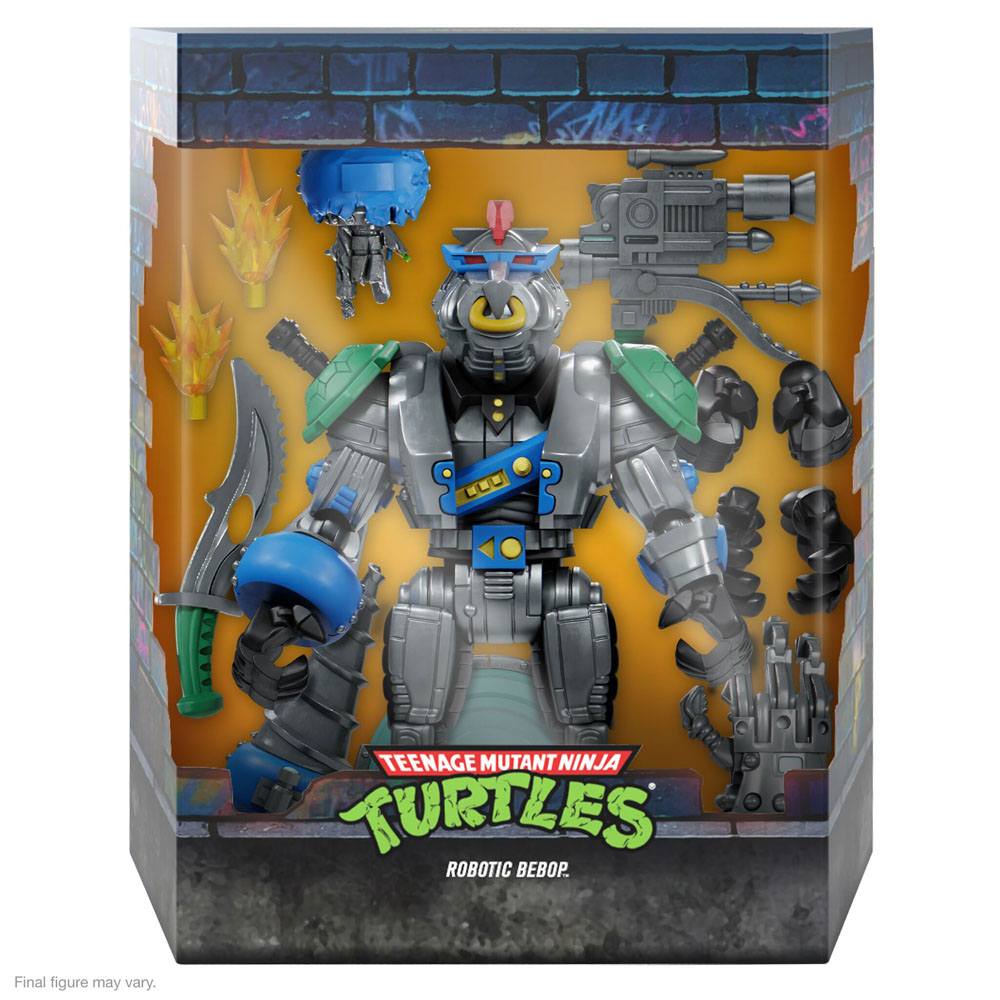 Robotic Bebop Teenage Mutant Ninja Turtles Ultimates TMNT Figur Super7