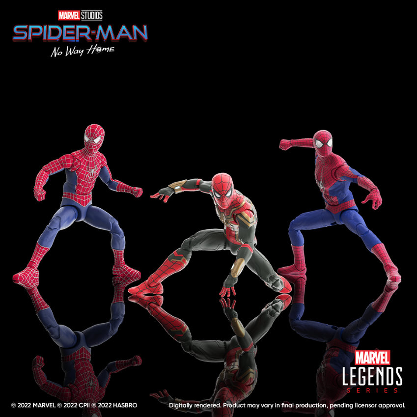 Spider-Man: No Way Home Multiverse Edition 3er-Pack Marvel Legends Series Figuren von Hasbro