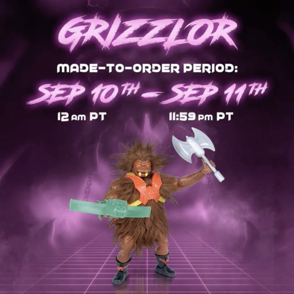 Grizzlor Masters of the Universe Origins (MotU) Mattel Creations Exclusive Figur