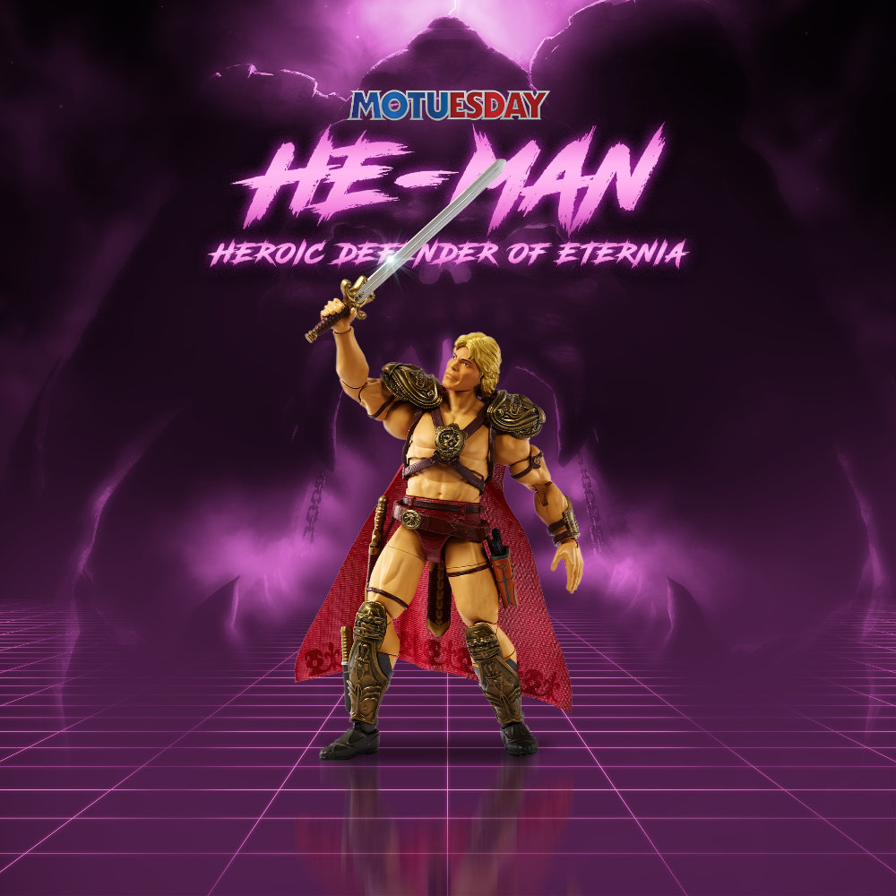 Masterverse He-Man Figur von Mattel im Design des 1987er MotU Realfilm
