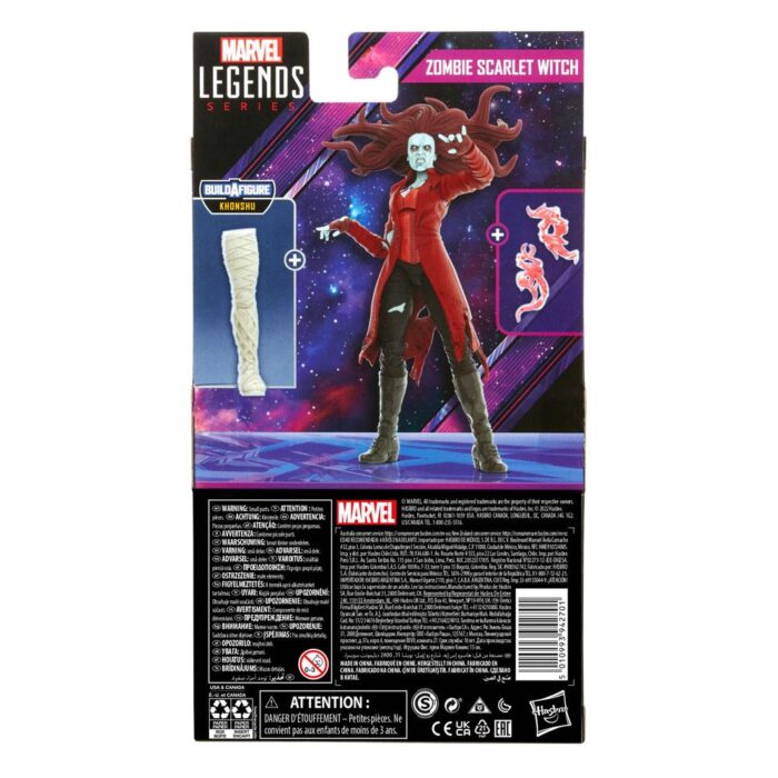 Zombie Scarlet Witch Marvel Legends Series Figur in der Khonshu Build-A-Figure (BAF) Wave von Hasbro aus What if...?