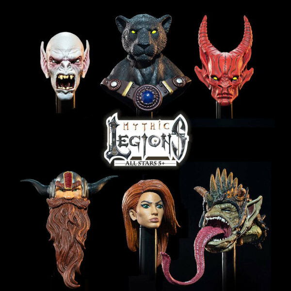 Heads Pack 1 Mythic Legions Köpfe Zubehör-Set All Stars 5 Wave von Four Horsemen Studios Toy Design