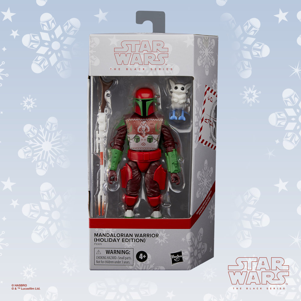 Mandalorian Warrior Star Wars Black Series Holiday Edition 2022 Figur von Hasbro