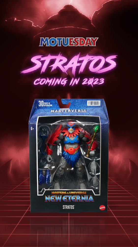 Stratos Masters of the Universe New Eternia Masterverse Figur von Mattel