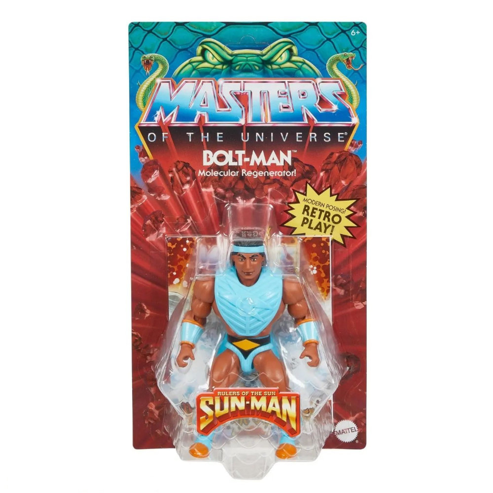 Bolt Man Masters of the Universe (MotU) Origins Figur aus der Snake Men Reihe von Mattel
