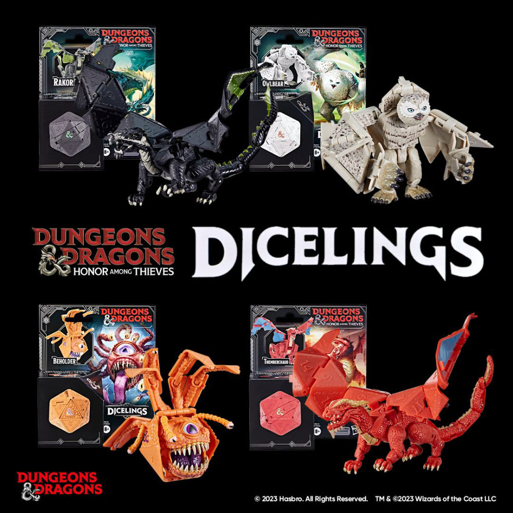Dungeons & Dragons Honor Among Thieves Dicelings Figuren von Hasbro