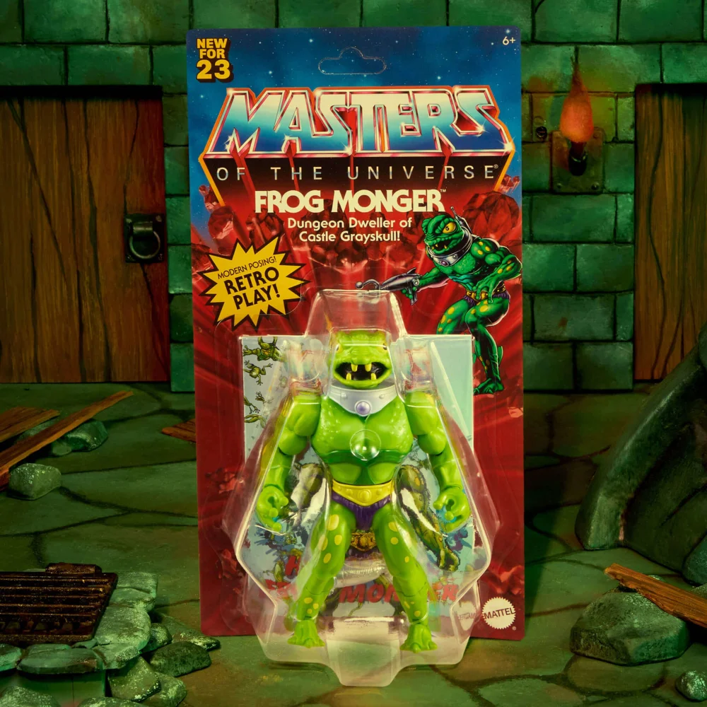 Frog Monger Dungeon Dweller of Castle Grayskull Masters of the Universe Origins (MotU) Mattel Creations Exclusive Figur