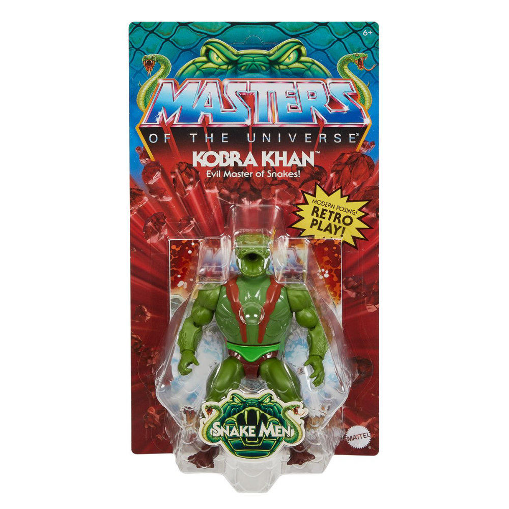 Kobra Khan Masters of the Universe (MotU) Origins Figur aus der Snake Men Reihe von Mattel