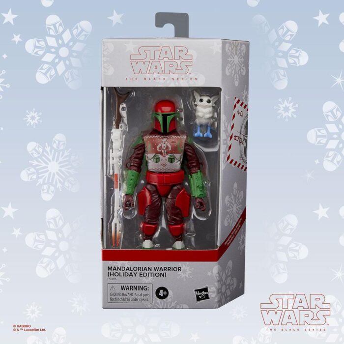 Mandalorian Warrior (Holiday Edition) Star Wars Black Series Figur von Hasbro