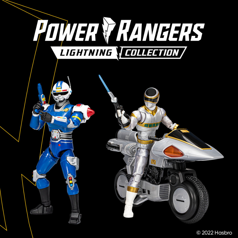 Power Rangers Lightning Collection Figuren Turbo Blue Senturion und In Space Silver Ranger von Hasbro