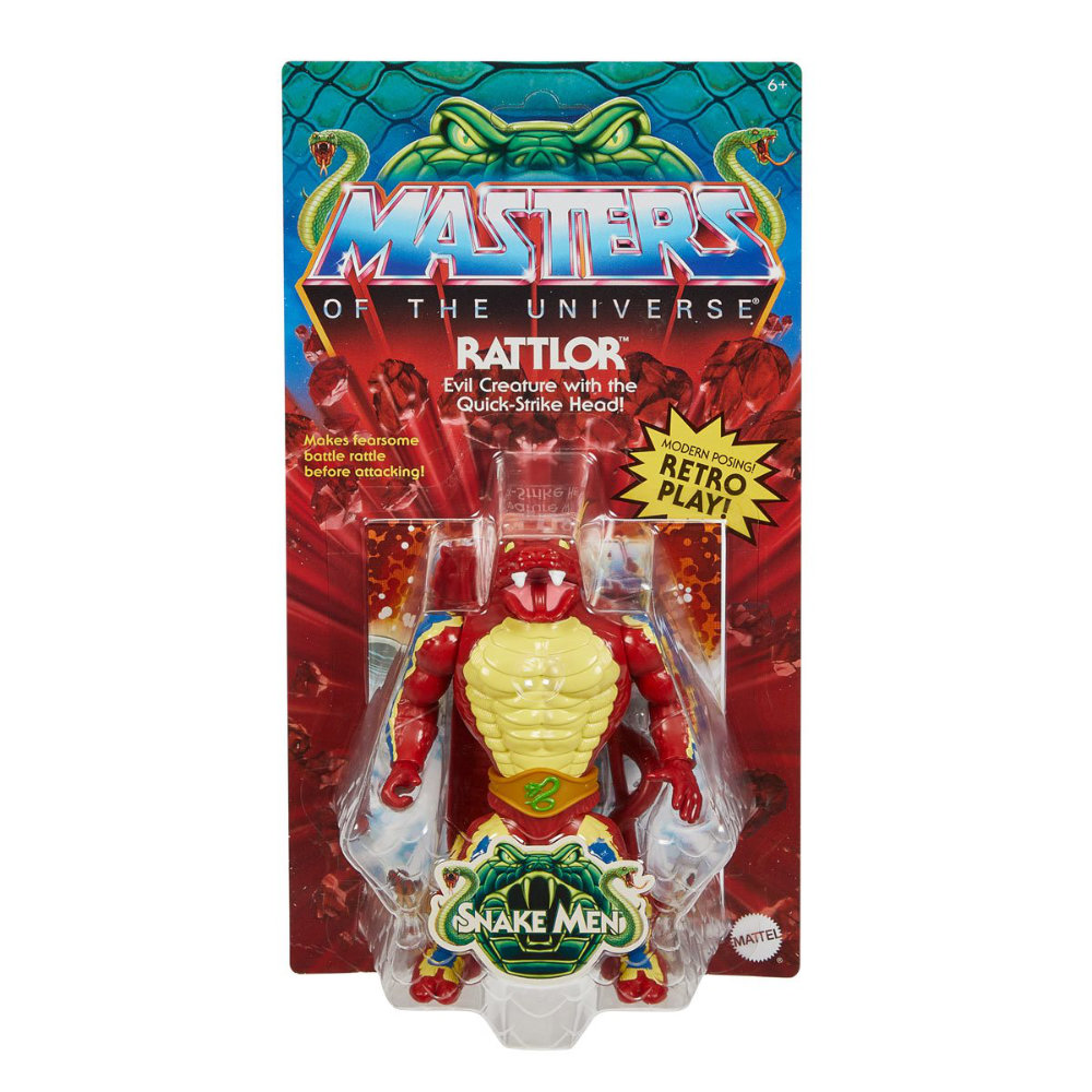 Rattlor Masters of the Universe (MotU) Origins Figur aus der Snake Men Reihe von Mattel