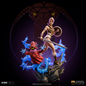 Teela und Orko Deluxe Masters of the Universe (MotU) BDS Art Scale Statue von Iron Studios