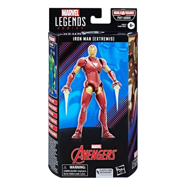 Iron Man (Extremis) Marvel Legends Series Figur in der Puff Adder Build-A-Figure (BAF) Wave von Hasbro aus Avengers