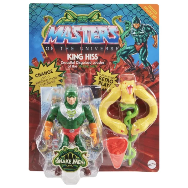 King Hiss Masters of the Universe (MotU) Origins Snake Men Deluxe Figur von Mattel