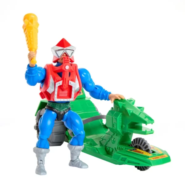 Mekaneck und Ground Ripper Masters of the Universe (MotU) Origins Figur und Fahrzeug von Mattel