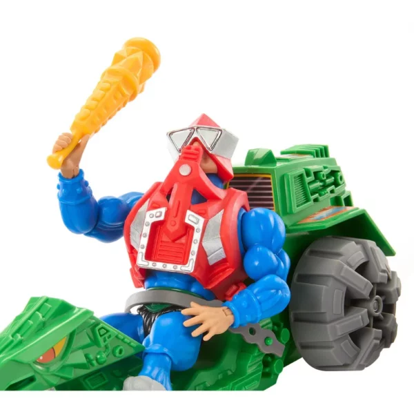 Mekaneck und Ground Ripper Masters of the Universe (MotU) Origins Figur und Fahrzeug von Mattel