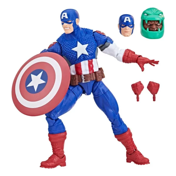 Ultimate Captain America Marvel Legends Series Figur in der Puff Adder Build-A-Figure (BAF) Wave von Hasbro aus Avengers