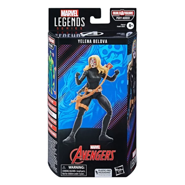 Yelena Belova Marvel Legends Series Figur in der Puff Adder Build-A-Figure (BAF) Wave von Hasbro aus Avengers
